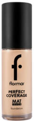 Flormar Fond de ten mat Perfect Coverage Mat Touch 320 Porcelain Ivory, 30ml, Flormar