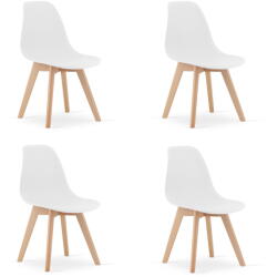 FDY Set 4 Scaune Bucatarie/Dining Kepps Alb