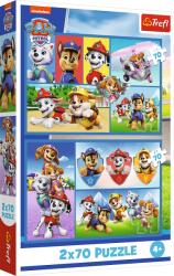Trefl - Puzzle 2x70 Paw Patrol rules - 40 - 99 piese