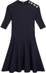 Ted Baker Rochie Lilano Ribbed Knit Button Detail Skater 281784 navy