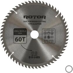 ROTOR Disc taiat lemn ROTOR 250*30/25, 4 cu adaptor 60T (16022)