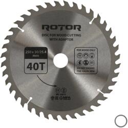 ROTOR Disc taiat lemn ROTOR 250*30/25, 4 cu adaptor 40T (16021)