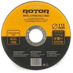 ROTOR Disc abraziv pentru metal+inox ROTOR 115*1, 0*22, 23 (14323)