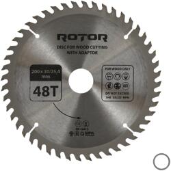 ROTOR Disc taiat lemn ROTOR 200*30/25, 4 cu adaptor 48T (16015)