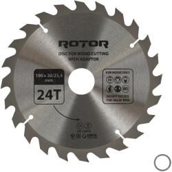 ROTOR Disc taiat lemn ROTOR 190*30/25, 4 cu adaptor 24T (16012)
