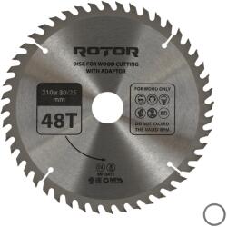 ROTOR Disc taiat lemn ROTOR 210*30/25 cu adaptor 48T (16016)