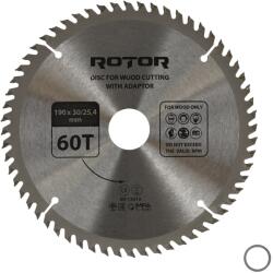 ROTOR Disc taiat lemn ROTOR 190*30/25, 4 cu adaptor 60T (16014)