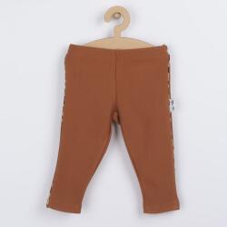Nicol Legginguri din bumbac pentru bebeluşi Nicol Mia maro, mărime 68 (4-6l)