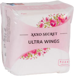  AXXO 9 db-os ultravékony szárnyas nappali eü-betét kínáló kartonos kiszerelésben