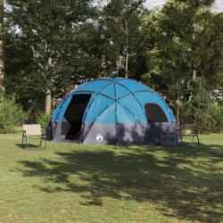 vidaXL Куполна палатка с покрив Синьо 475 х 475 х 235 см тафта (42000994) Палатка