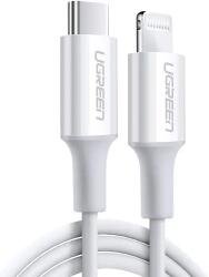UGREEN КАБЕЛ USB-C/Lightining MFI, 1М UGREEN - БЯЛ (Ugreen 10493)