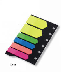 ConCorde Semne de carte săgeată PP autoadezive 12x44mm și 46x25mm 5 culori neon 6x20 foi Concorde (A0994)