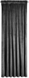 Eurofirany ROSA Dekoratív függöny, Szalaggal, 140 x 270 cm, Fekete (386718)