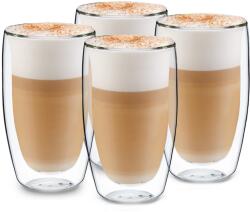 Klarstein Glaswerk Carajillo, duplafalú thermo pohár, 450 ml, kézműves, boroszilikát üveg (GLW3-Carajillo4) (GLW3-Carajillo4)