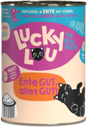 Lucky Lou 24x400g Lucky Lou Adult Szárnyas & kacsa nedves macskatáp