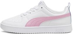 PUMA Puma, Rickie műbőr sneaker, Fehér, Rózsaszín, 38.5 EU (384311-28-5.5)