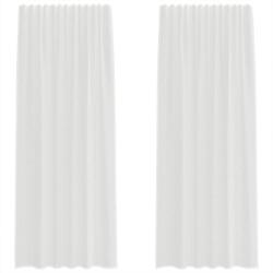 vidaXL 2 db fehér voile függönyök rúd zsebekkel 0.25 kg 4102244 4102244 (4102244)