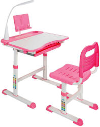 Timeless Tools Gyerek Íróasztal Szett Állítható Magasságú, többfunkciós, Rózsaszín (HOP1001317-2)