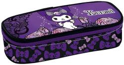 Graffiti Penar școlar oval Graffiti Kuromi - Purple Laces, 1 fermoar (252343) Penar