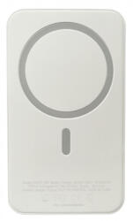 Apple iPhone 15, 16-hoz Power Bank MagSafe 5000 mAh Mágneses Indukciós Gyorstöltővel, USB-C Kábellel Tölthető Fel