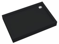 Schedpol Medium Black Mat téglalap alakú zuhanytálca 100x80 cm fekete 3.4736/C/MG (34736CMG)