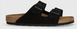 Birkenstock papucs velúrból Arizona fekete, férfi, 1027152 - fekete Férfi 46