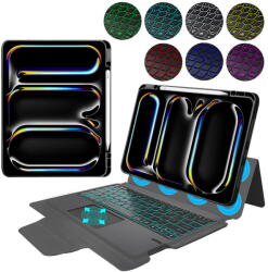 Techsuit Husa cu Tastatura pentru iPad Pro 13 (2024) - Techsuit KeyTab Pro - Black (KF2330479) - pcone