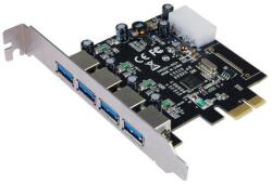 Longshine USB 3.0 Card PCIe 4*extern retail (LCS-6380-4) (LCS-6380-4) (LCS-6380-4)