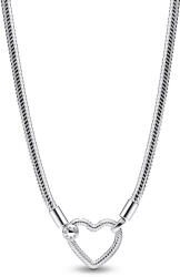 Pandora Moments Szívzáras kígyólánc nyaklánc - 393377C00-45 (393377C00-45)