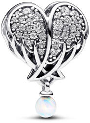 Pandora Moments Szikrázó angyalszárnyak és szív ezüst charm - 792980C01 (792980C01)