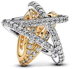 Pandora Szikrázó összefonódó csillag charm - 763590C01 (763590C01)