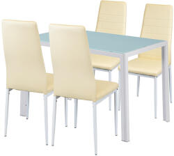 Leziter Portland 4+1 étkező garnitúra bézs (LUAV120W_MDC-001-Beige_4) - snaigeshop