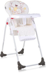 Lorelli Dulce multifunkciós etetőszék dönthető háttámlával - White Teddy Bear