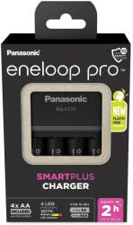 eneloop KKJ55HCD40E-N eneloop K-KJ55HCD40E akkumulátor gyorstöltő 4 db 2500mAh AA akkumulátorral (KKJ55HCD40E-N)