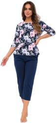 Cornette Pijama dama CORNETTE 147/465 ANABEL albastru închis: XL (31762 XL)