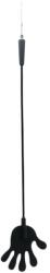Rimba - szilikon lovaglópálca kezecskével - 40cm (fekete) - sexshopcenter