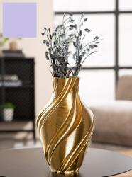  Arany spirál - modern kerámia váza elegáns csavart mintával „Fold 26, 5 cm