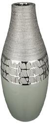  Elegáns modern kerámia váza ezüst mozaikdíszítéssel „Lagos34 cm