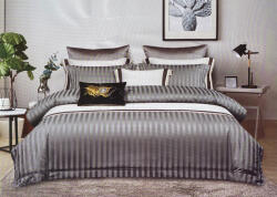 idealisotthon 3 részes szaténcsíkos ágyneműhuzat - szürke (IO-SY-BL-DT-3-GY)