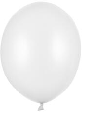  Erős léggömbök 12 cm, metál tiszta fehér (1 db / 100 db) (SB5M-008)