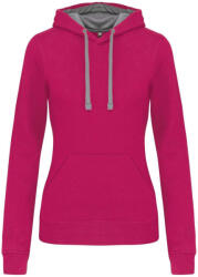 Kariban KA465 NŐI KONTRASZTOS KAPUCNIS PULÓVER (ka465fu/fg-m)