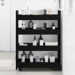 vidaXL Тесен Тролей за Съхранение Черния дъб 60 x 20 x 82 см (869251)