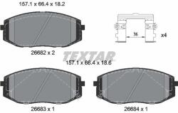 TEXTAR set placute frana, frana disc TEXTAR Q+ 2668201 (2668201)