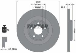 TEXTAR Disc frana TEXTAR 92319905 (92319905)