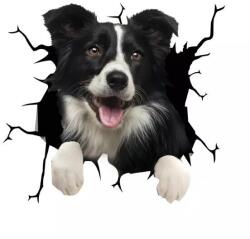 Original Deals Bordercollie kutya dekoratív matrica, otthonra vagy autóra, prémium öntapadó, 30 x 30 cm, eredeti ajánlatok (22AGL1107)