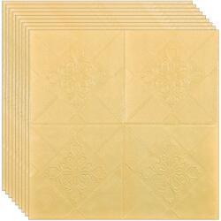 NEXTLY 50 x 3D NEXTLY öntapadós tapéta készlet, modern kivitelű, falra vagy mennyezetre, vízálló, állítható, erős ragasztó, könnyen felszerelhető, lefedett terület 24, 5 nm, 70x70 cm, kód 77 (s50tpt77mare)