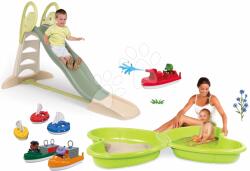 Smoby Set tobogan Toboggan XL cu jet de apă Smoby nisipar Fluture cu jet de apă şi 3 bărci (SM820304-24)