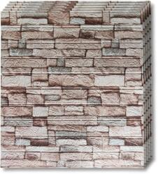 Tapetoo Home Decor Tapetoo Home Decor® 20 db öntapadós 3D tapéta készlet konyhába, nappaliba, hálószobába, fürdőszobába, modern design, természetes kő, krém, 2, 5 mm vastag, 10, 6 nm (set-20xTapet-3D-Cod-7-#2)