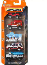 Mattel Matchbox kisautók 5 darabos szett - MBX Marine Rescue (JBX29) - jatekbirodalom