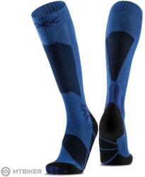 X-BIONIC Ski Discover OTC térdzokni, kék virágos/tengeri (EU 42-44)
